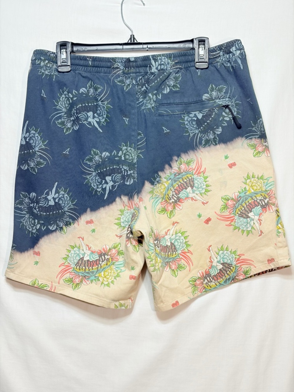 Icecream Floral Print Casual Shorts Large Waist 34 - Picture 2 of 9